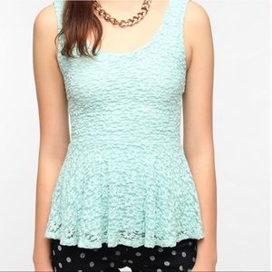 urban outfitters peplum tee